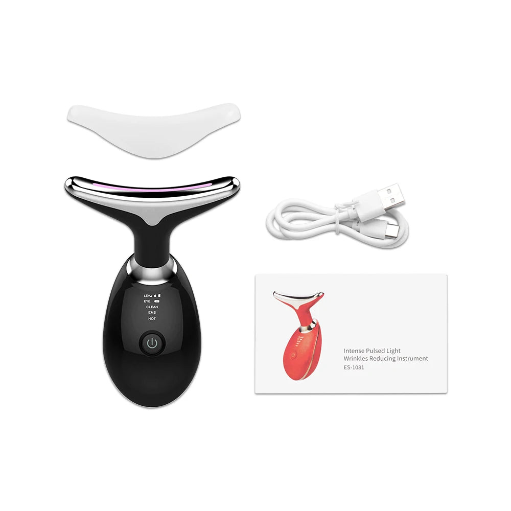 7-in-1 LED Face & Neck Lifter – Sculpt, Tighten & Glow